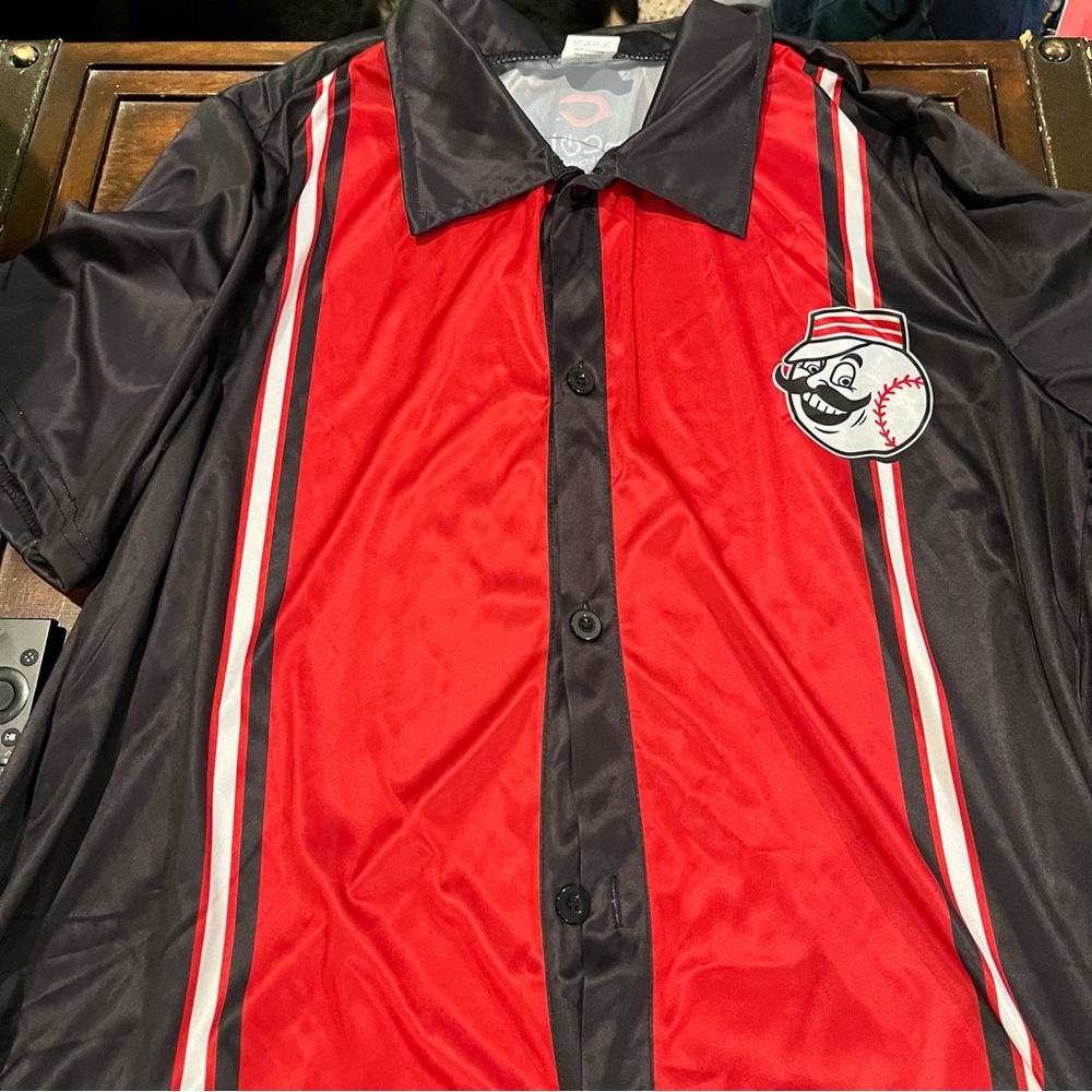 Cincinnati Reds Bowling Shirt SGA Cincinnati Reds XL Encore Technologies
